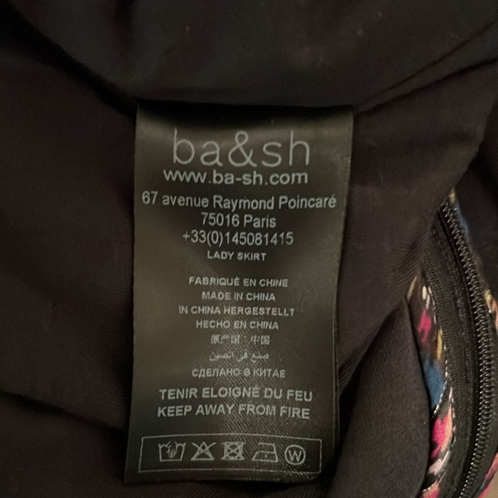 Ba&sh Silk Blend Ruched Tie Waist Dina Skirt Medium - Picture 12 of 14